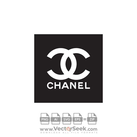 chanel logo black and white